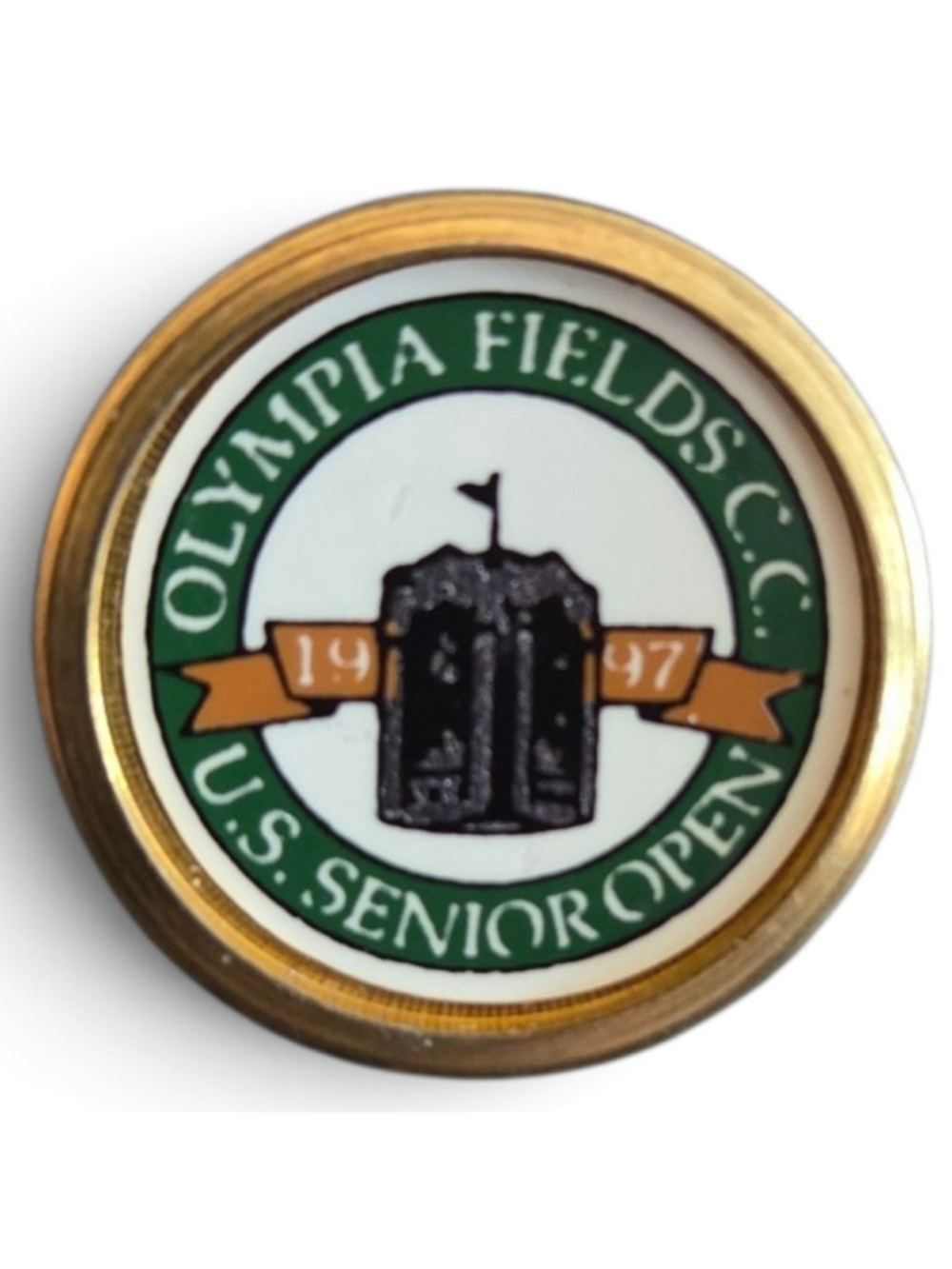 1997 U.S. Senior Open Championship 3/4" Stem Golf Marker - Olympia Fields C.C.